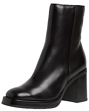 Tamaris Damen Boots mit Absatz Leder Blockabsatz