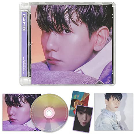 BAEKHYUN - 3rd Mini Album [BAMBI] (Jewel Case Ver. - Misty Ver.) Booklet + Lyrics Paper + CD-R + AR Clip Card + AR Photo Card + 2 Extra Photocards