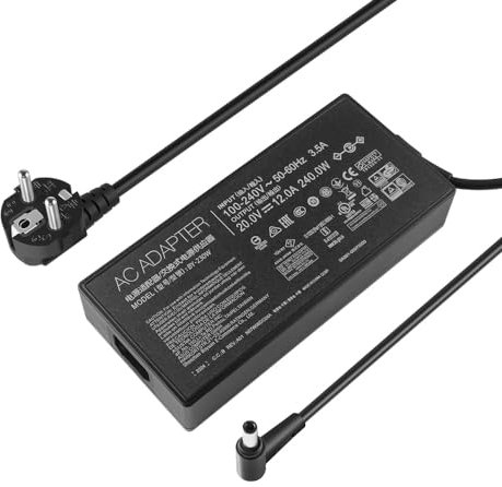 240W Cargador Compatible con ASUS ADP-240EB B TUF Gaming A15 FA507NU FA507NV FA507XI FA507XV A17 FA707NU FA707NV FA707XI F15 FX507VI FX507VU FX507VV FX507ZV F17 FX707VI FX707VU