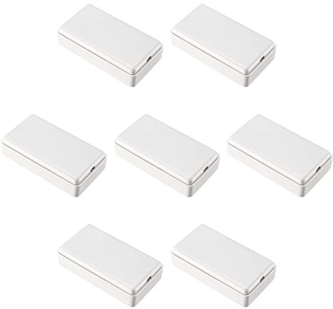 QUARKZMAN 49x28x14mm Électronique Jonction Boîte Plastique Scellé 7PCS Boîtier Cas pour Électrique Projet, Beige