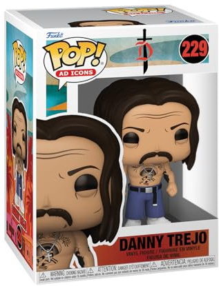 Funko POP! Ad Icons: Danny Trejo | Offizieller Fanartikel und Merch - Vinyl Sammelfigur als Regal Deko - Geschenkidee zum Geburtstag für Fans und Sammler