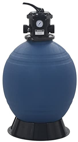 SKM Pool-Sandfilter mit 6-Wege-Ventil Filterkessel Blau 560 mm, Weight: 16.22 kg, 91727