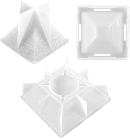 Silicone Mold Making Kit Pyramid Ashtray Epoxy Resin Mold Storage Box Casting Silicone DIY Crafts Ornaments Making Tools