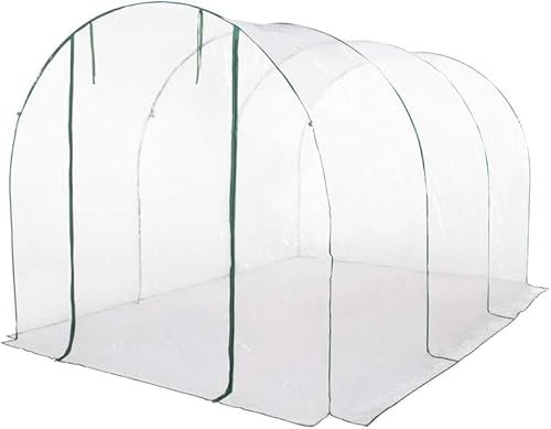 Telo di Ricambio per Serra da Giardino , Balcone, Terrazzo Trasparente | Varie Misure | Per serre con o senza Ripiani, a Casetta (Tunnel 200x300 - H 180 cm)