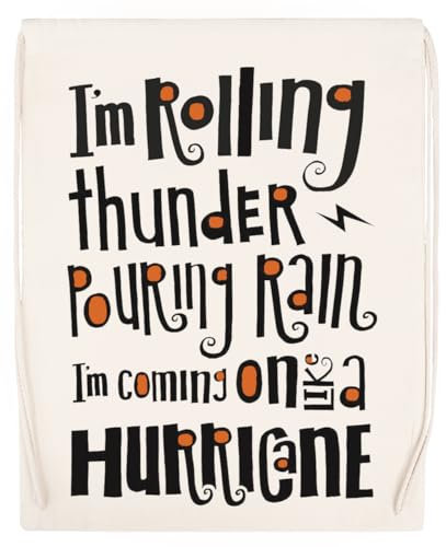 Generisch Hells Bells Wiederverwendbare Sportreisetasche Aus Baumwolle Reusable Sport Bag Cotton Beige