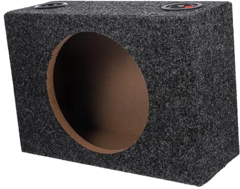 BUGUUYO 8-Zoll Subwoofer Kasten Aus Holz Für Auto Audio Systeme Versiegelte Lautsprecherbox Für LKW Kompatibel Mit Verschiedenen Automodellen Teppich Ausgelegt Installieren
