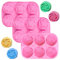 Molde de flores de silicona, 3 moldes de silicona para pasteles con forma de rosa, molde de flores de silicona, para hacer cubitos de hielo en forma de rosa, molde de silicona, jabón, pudín, pastel