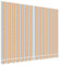 vidaXL Markisenbespannung, Markisenstoff mit PU-Beschichtung, Markisentuch Wetterfest, Ersatzstoff Markise, Mehrfarbig Gestreift 3,5x2,5m