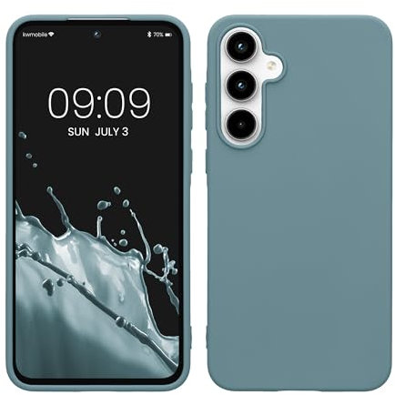 kwmobile Hülle kompatibel mit Samsung Galaxy A55 5G Hülle - weiches TPU Silikon Case - Cover geeignet für kabelloses Laden - Antique Stone