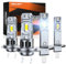 Bombillas LED SEALIGHT H7 H1 2024, último Modelo, Faros Delanteros para vehículos, luz Baja Brillante y luz Alta, reemplazo de halógeno H7 H1, diseño 1:1, Plug-n-Play, Paquete de 4