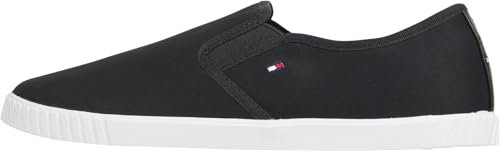 Tommy Hilfiger Donna Sneakers Slipper Canvas Slip-On Senza Lacci, Blu (Space Blue), 40