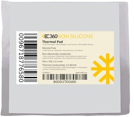 EC360® NON SILICONE 5 W/mK Thermal Pad (100 x 100 x 2.5 mm)