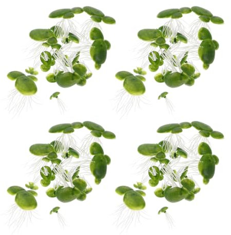 Sarini 72 Pezzi Mini Piante galleggianti Artificiali per la Decorazione dell'acquario Stagno Foglie galleggianti Piante acquatiche in plastica per Acquario Decorazione Fai da Te