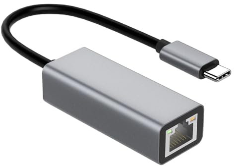 Adaptador Ethernet USB Type C - Tarjeta de Red USB2.0 100M USB a RJ45 Conversión de Puerto de Red Wired | Tarjeta de Red sin Conductor Adecuada para escritorios