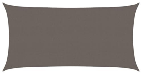 HOMTAKIE Parasol en PEHD rectangulaire 2x4 m Anthracite