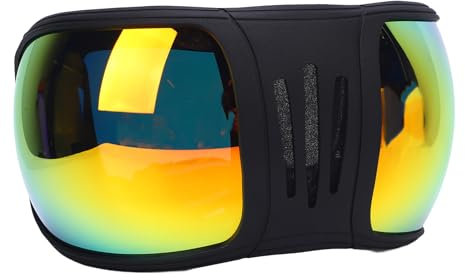 Vvikizy Pferde Renn Brille, U V-Schutz REIT Brille, Windschutz Schutz Sandschutz, Kunststoff für Sport Pferde Sonnenbrille für Geschirr Zubehör (Rot)