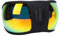 Vvikizy Pferde Renn Brille, U V-Schutz REIT Brille, Windschutz Schutz Sandschutz, Kunststoff für Sport Pferde Sonnenbrille für Geschirr Zubehör (Rot)