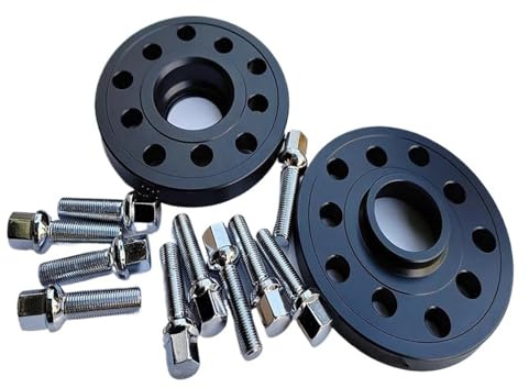 Radschrauben Für VW Für Golf Für Bora Für Polo Für Jetta Mit Verbreiterten Radmuttern M14*1,5 (2 Stück 15 Mm 5x112 57,1 Mm) Fahrzeugraddistanzscheiben