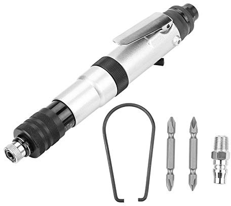 SIXRUN Destornillador Neumático, Tipo Embrague Semiautomático Recto de Aire para Reparación de Herrajes de Fabricación Mecánica Mantenimiento del Hogar