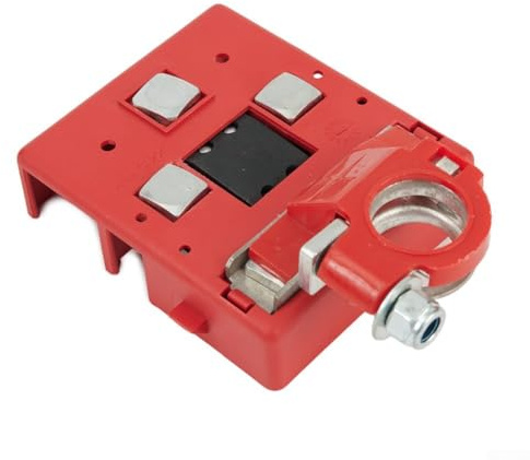 Rehoetom 32V 400A Battery Terminal for Car Battery Distribution, Quick Release Pile Head Connector with Fuse Sockets, Compatible with 4WDs and Caravans, ABS+Metal