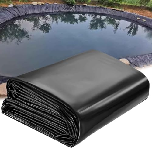 Bâche de bassin robuste 4 x 10 m - Bâche imperméable pour jardin, piscine et sous-couche - Bâche en plastique polyéthylène pour l'extérieur