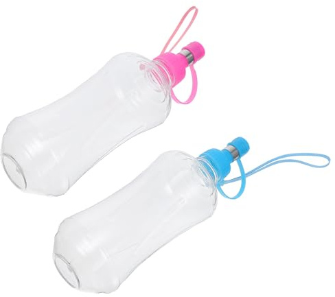 jojofuny Bouteille d'eau Portable en Plastique Étanche pour Chien et Chat 2pcs, pour Promenade Extérieure et Voyage
