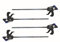 Vago-Tools Einhandzwinge 300/450mm Set 4 tlg Schnellspannzwingen Schwarz