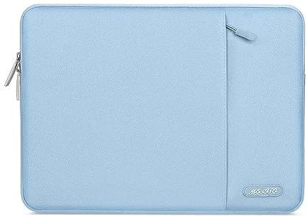 MOSISO Laptop Case 13 inch, 13 inch Laptop Sleeve Compatible with MacBook Air M4 M3 M2 M1 2025-2018 / Pro M2 M1 2025-2016, Polyester Vertical Computer Sleeve Bag with Pocket, Air Blue