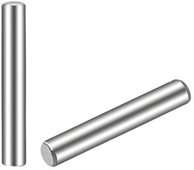 sourcing map 50 Stück Zylinderstifte 304 Edelstahl Holz Etagenbett Dübelstifte Regalheringe Stützregale 2,5 x 18mm (ca. 3/32)