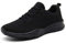 KOUDYEN Laufschuhe Atmungsaktiv Turnschuhe Schnürer Sportschuhe Sneaker für Herren Damen, 41 EU, Voll Schwarz