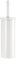 Gedy Flip Escobillero baño WC, Acero Inoxidable, Blanco, 9 x 9 x 39