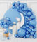 AULE Kit Arco Palloncini Blu: 100 Pezzi Blu Scuro Set Ghirlanda Palloncini in Lattice per Gender Reveal Battesimo Baby Shower Laurea Compleanno Decorazioni