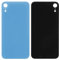 Coque arrière de rechange pour batterie compatible avec iPhone XR (bleu, besoin d'enlever le verre de l'appareil photo, petit trou)