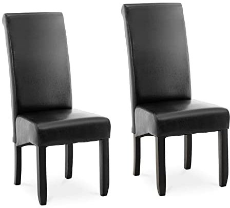 Fromm & Starck Star_Con_52 Polsterstuhl 2er Set bis 180 kg Sitzfläche 44,5 x 44 cm schwarz