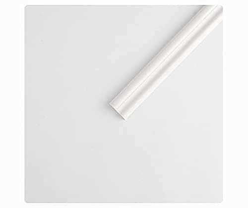 Huanya Quadrant en PVC - Moulage en quart de rond flexible - 1 m - Étanche - Pour bords de murs, armoires, plafonds, comptoirs - Blanc