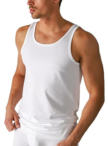 Mey Herren Shirt - 2er Pack - Ohne Arm - Aus der Serie Basic Cotton - Mit Coolmax-Fasern - Feuchtigkeitsregulierend