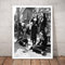 QITEX Wanddeko Schlafzimmer Rebellische Nonnen drucken Schwarz-Weiß-Fotografie Poster Nonnen rauchende Wandkunst Bild Leinwand Malerei Home Room 50x70cm Kein Rahmen