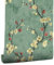 myforHD Tapete Selbstklebende Fototapete Wandpapier Blume Folie Dekorfolie Möbelfolie Klebefolie Pflanzen Laub Blumen Design 44cmX1000cm Vintage Wanddeko Wandtapete Wohnzimmer Schlafzimmer