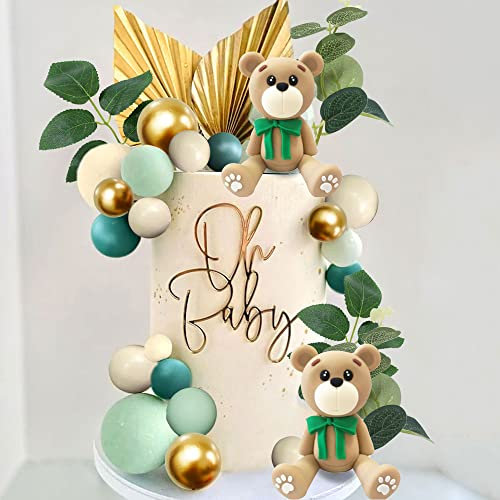JeVenis Baby Dusche Kuchen Dekoration Teddybär Topper Geschlecht Enthüllen Bär Party Supplies