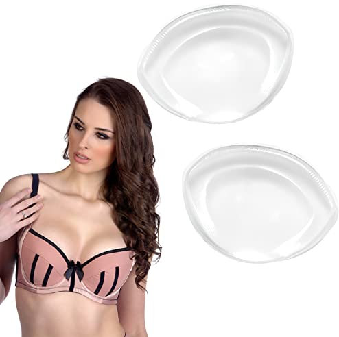 HENGBIRD BH Einlagen Silikon BH Pads, Wiederverwendbare Gel-Push-Up-Brustpolster und Brustvergrößerer. Fügen Sie 1–2 Körbchen hinzu, 1 Paar, Einheitsgröße