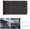 QINGLV Sichtschutz Balkon 80x500cm Sichtschutz Balkon Ohne Bohren Ohne Bohren Wasserdicht Wetterfester Balkonumrandung Sichtschutz Für Zaun Balkon Terrassen Garten Swimming Pool -Dunkelgrau