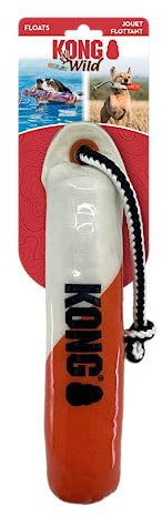 KONG Wild Shieldz Schwimmender Trainingsdummy (Medium/Large, Orange und Weiß)