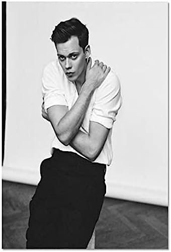 Poster Bill Skarsgard Filmstar Poster Foto Porträt Bilder Poster Und Drucke Leinwand Malerei Home Decor 50X70Cm Kein Rahmen
