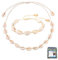 Jormftte 2 Pieces Shell Necklace Bracelet, Shells Necklace Bracelets Set, Adjustable Shell Bracelets Anklets, For Women, Girls And Man (White)