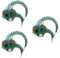 POPETPOP 3st Chinesische Kopfbedeckung Chinesische Neujahr Haarspangen Haarnadel Aus Jade Haarspange Aus Jade Accessoires Für Die Frisur Pfau Haarnadel Perlenclips Kristall Tellerform
