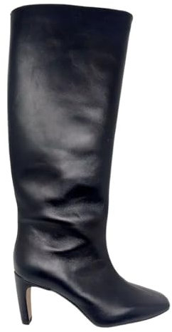 BIANCA DI stivale nero tacco quadrato (39)