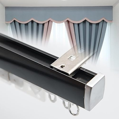 Keine Lichtlecks Vorhangschiene, An Der Decke Montiertes Vorhangschienensystem, Raumteiler, Aluminium-Vorhangschiene For Privatsphäre Und Raumtrennung, Mit Schiene, Installationszubehör Und Endkappe (