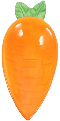 Amosfun Ostern-Karotten-Teller Aus Keramik Für Süßigkeiten Snacks Vorspeisenteller Frühlingsparty Dessertteller Süßigkeiten-Nuss-Teller Servierplatte Osterparty Esstisch-Dekoration
