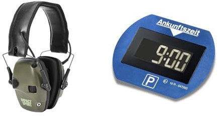Howard Leight Honeywell 1013530 Impact Sport Ohrenschützer & Needit Park Lite Parkuhr mit Zulassung vom Kraftfahrt-Bundesamt Spart Zeit und Geld Dank automatischer Aktivierung