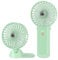 Lepwings Portable Mini Handheld Fan - Rechargeable Neck Hanging Fans with 16-Hour Cooling, Personal Handy Fan 4-Speeds Foldable Pocket Fan for Summer Outdoor Travel Home Office - Green